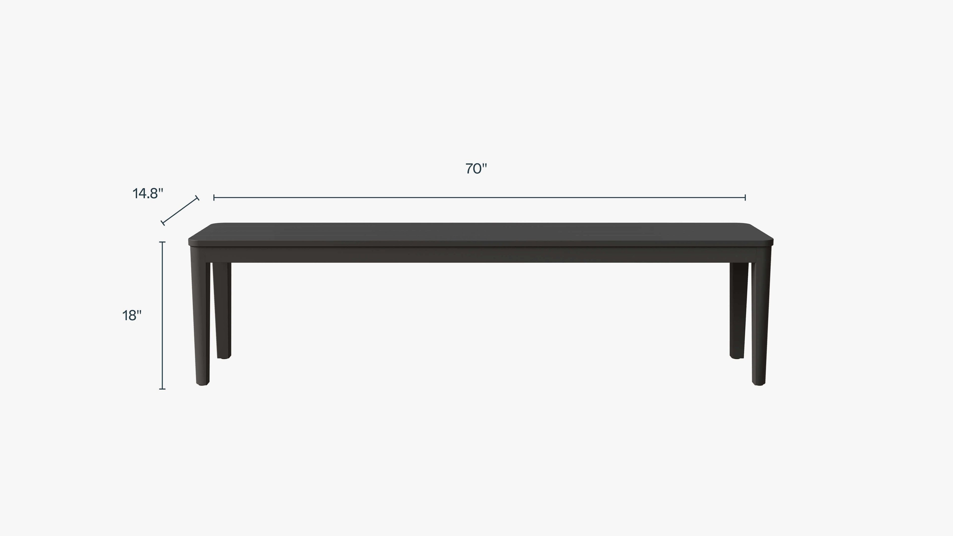 Aluminum outdoor rectangular dining table and chair set