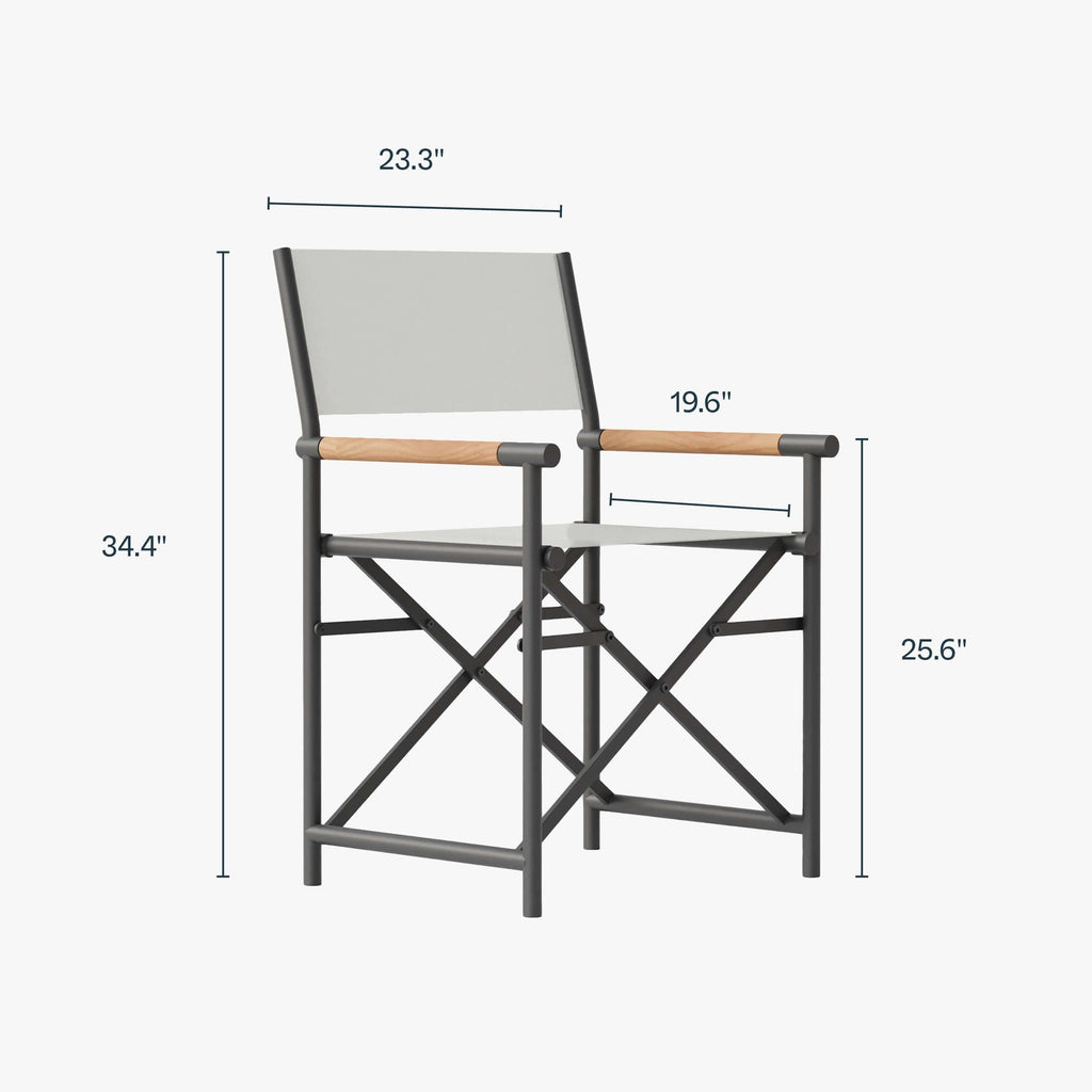 Aluminum Outdoor Dining Director's Chair