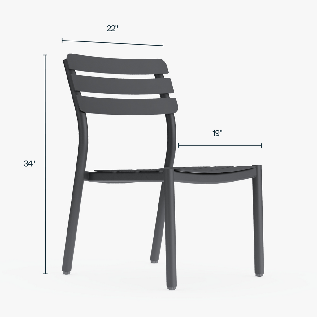 Aluminum Outdoor Rectangular Dining Table Set