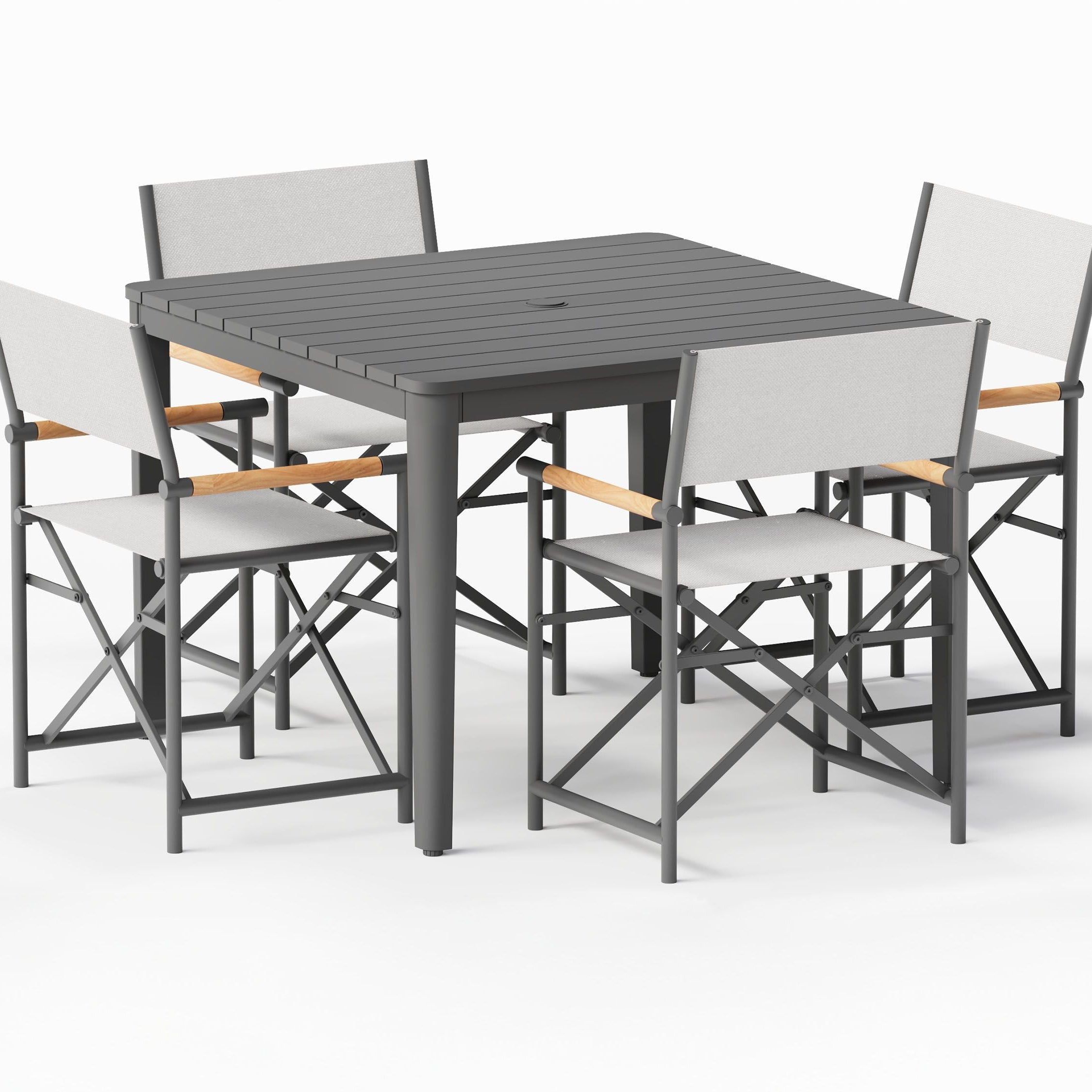 Aluminum Outdoor Square Dining Table