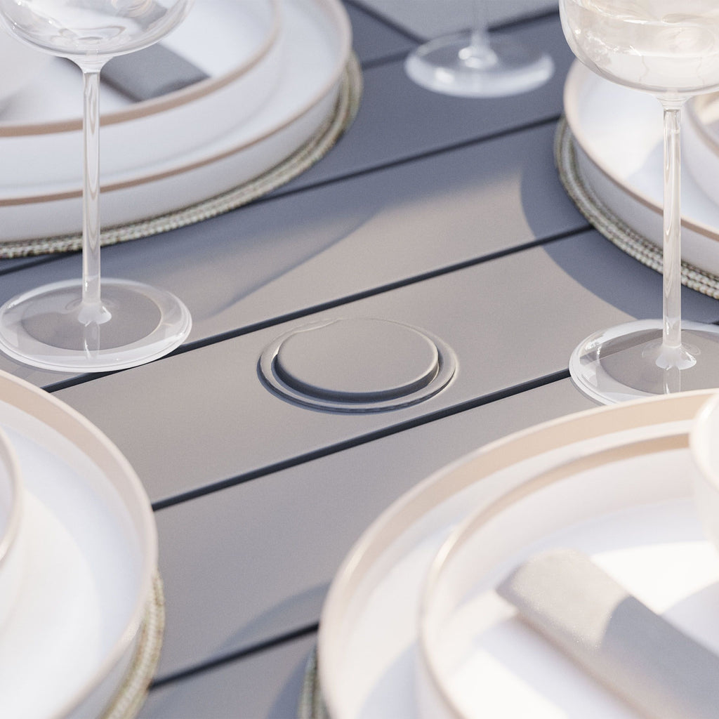 Aluminum Outdoor Square Dining Table