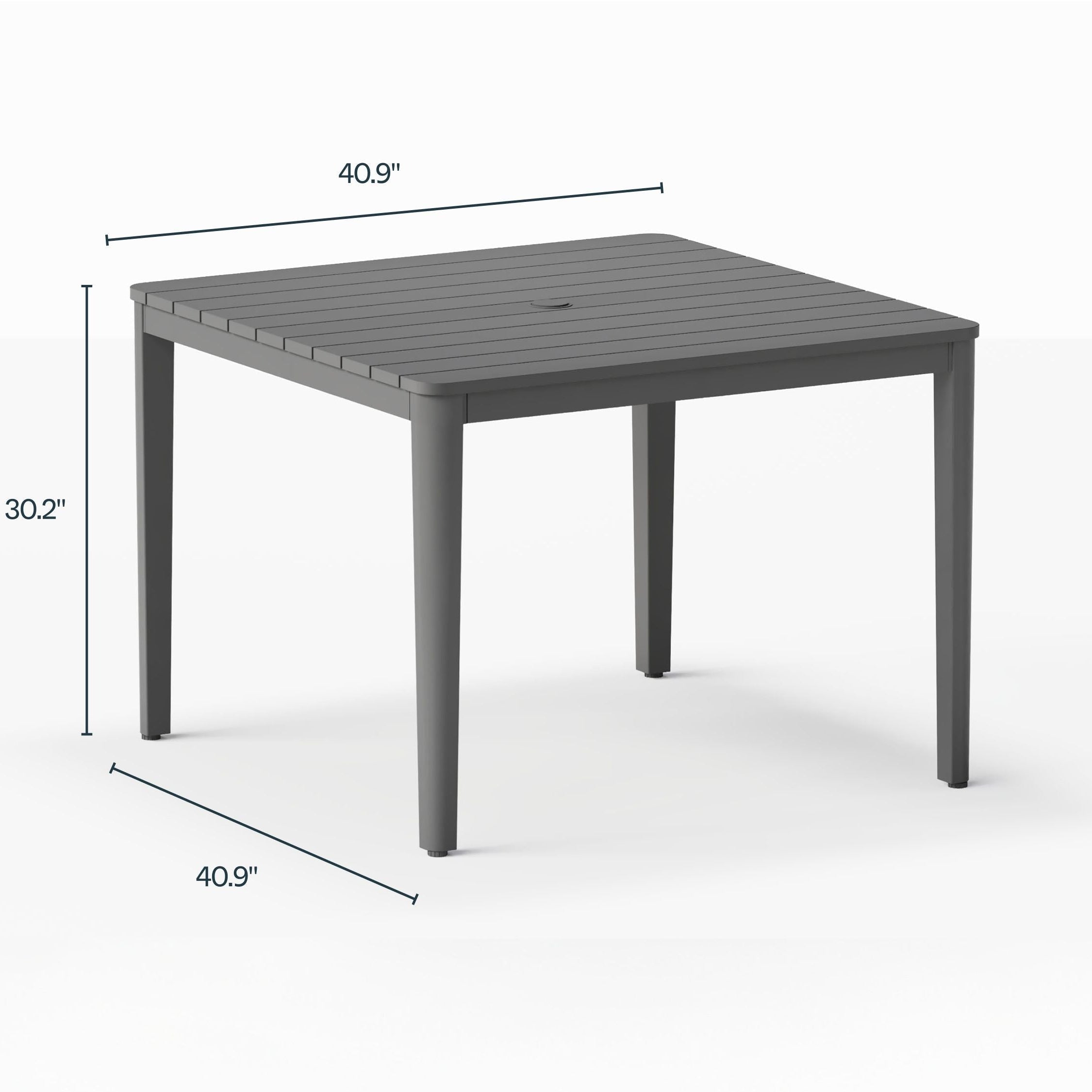 Aluminum Outdoor Square Dining Table