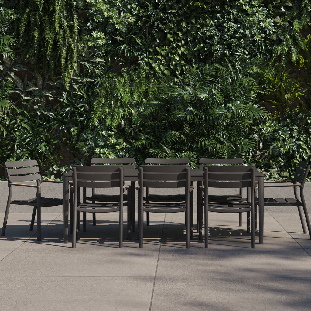 Aluminum outdoor dining table