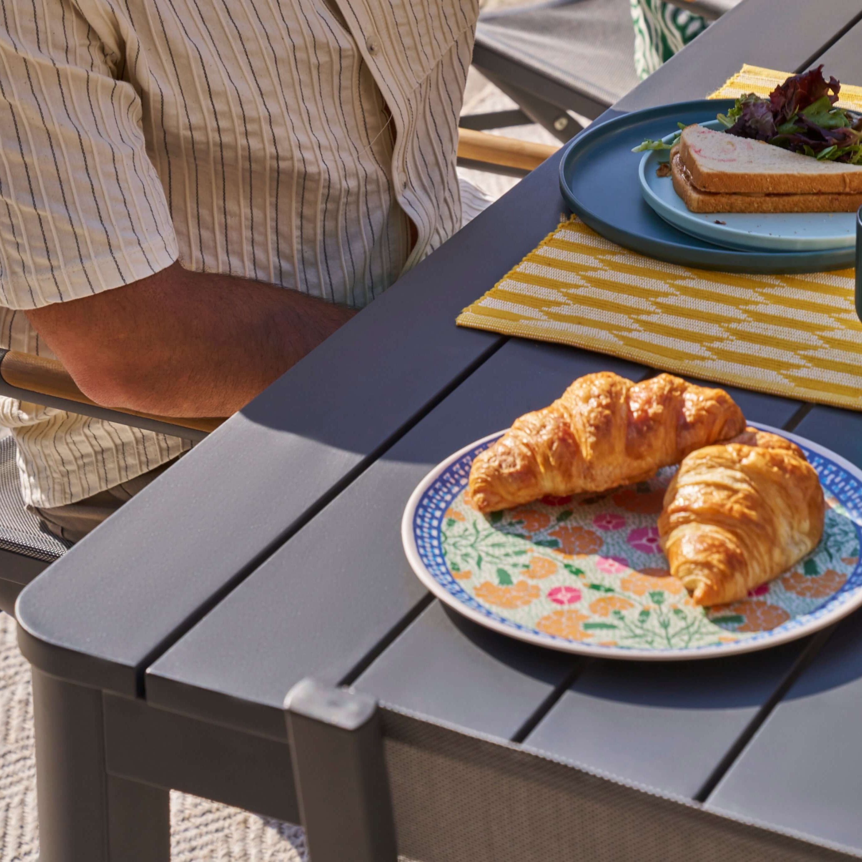 Aluminum outdoor dining table