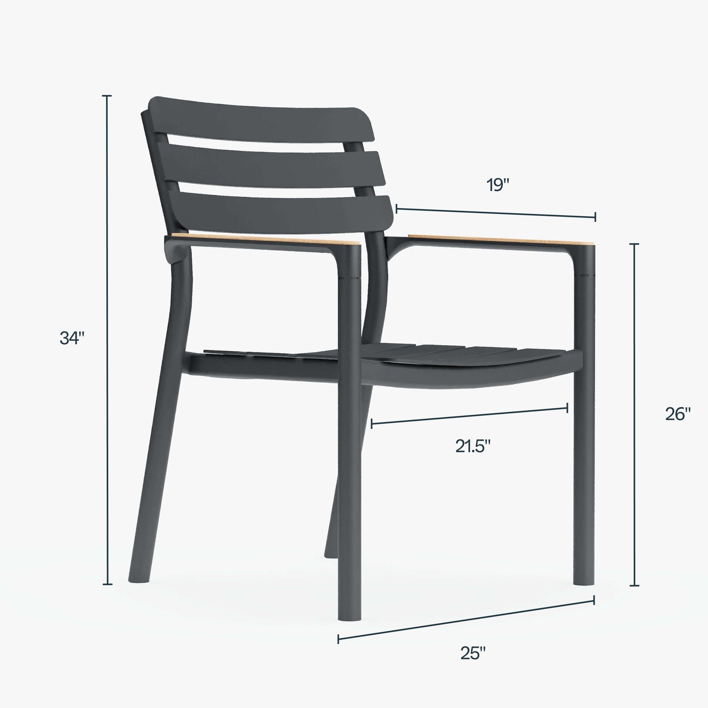 Aluminum outdoor dining table