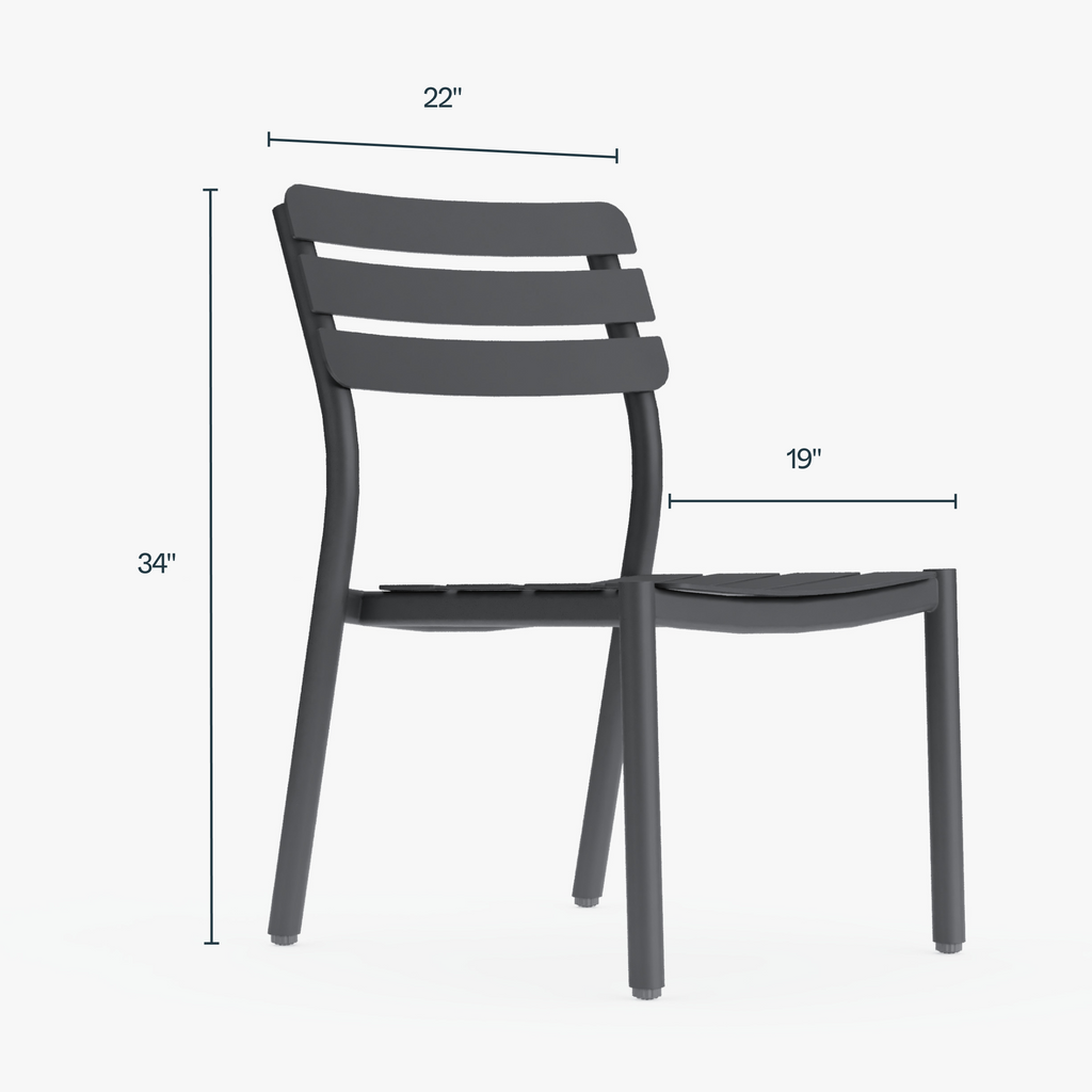 Aluminum outdoor dining table