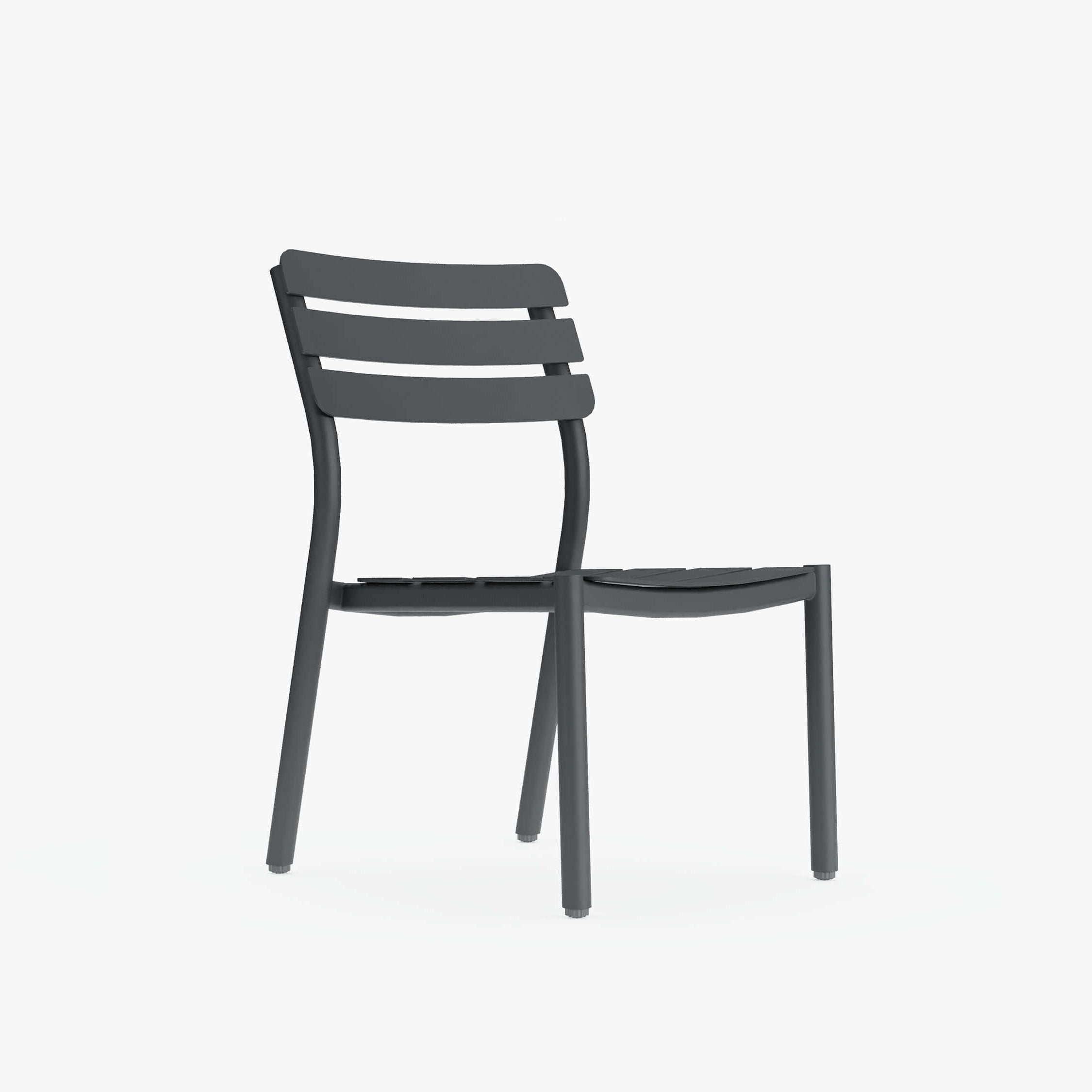 Gray Armless Dining Chair