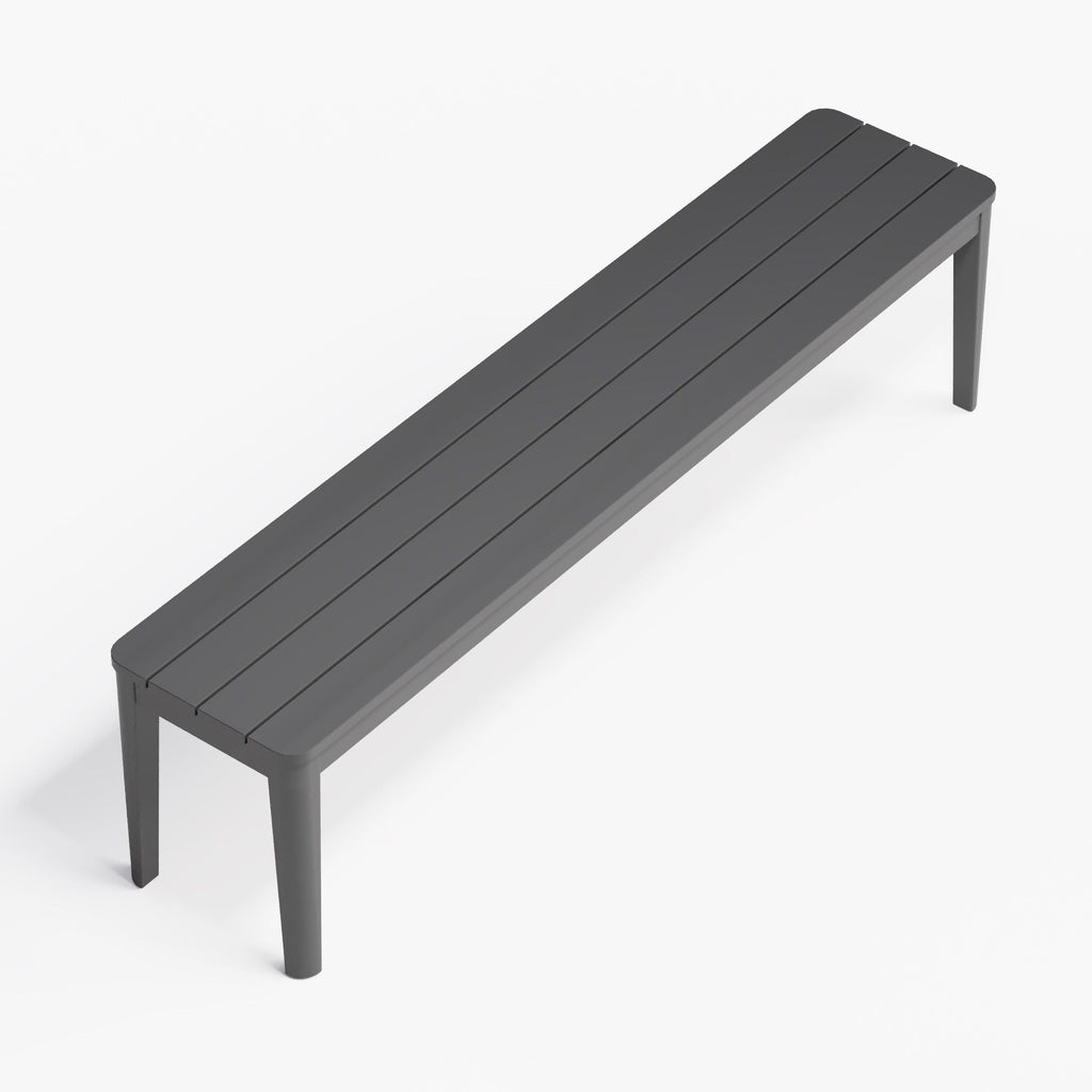 Outdoor Dining Bench Made of Aluminum