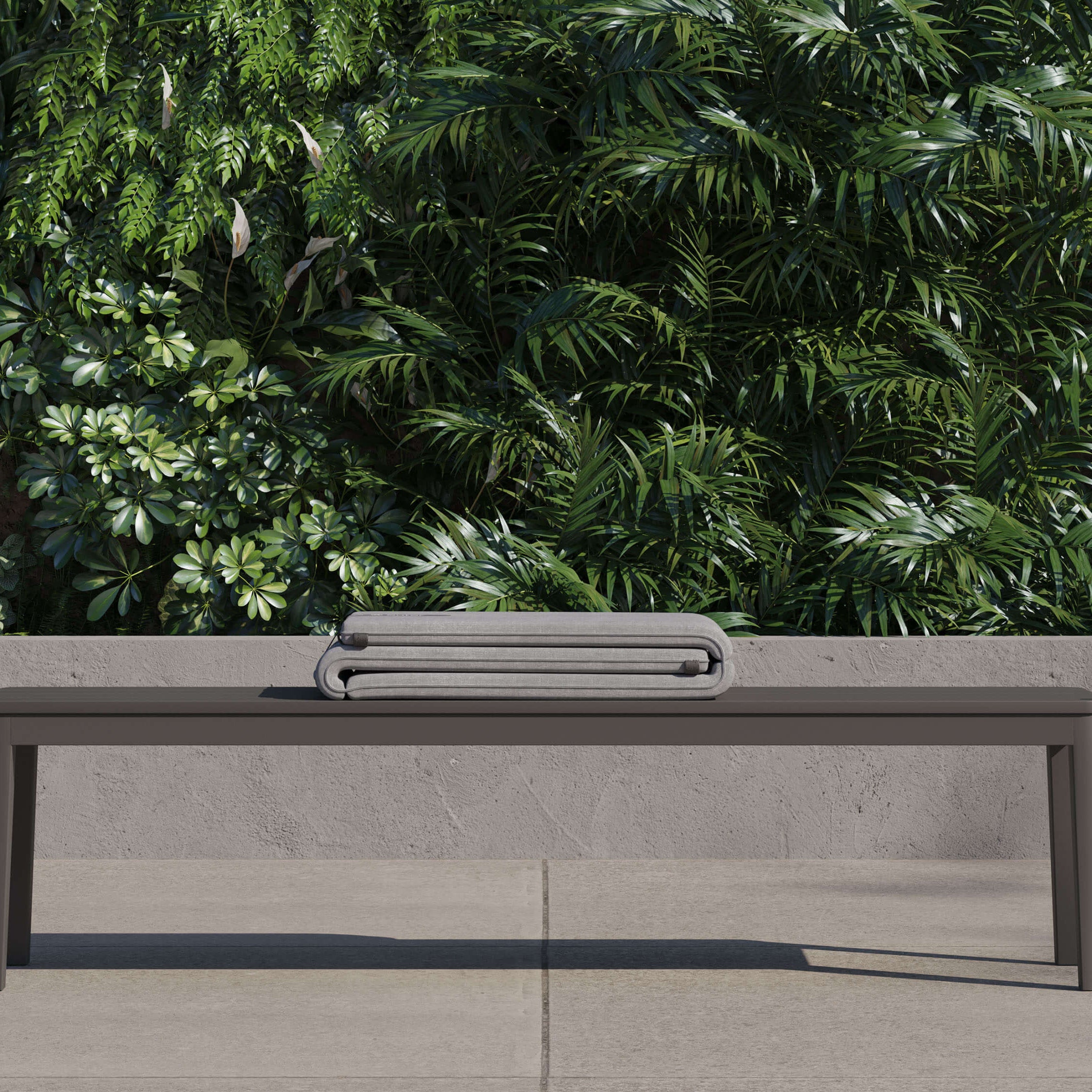 Outdoor Dining Bench Made of Aluminum