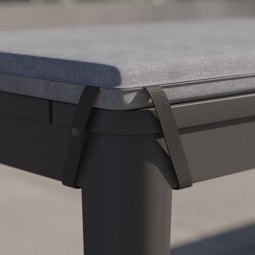 Outdoor Dining Bench Made of Aluminum