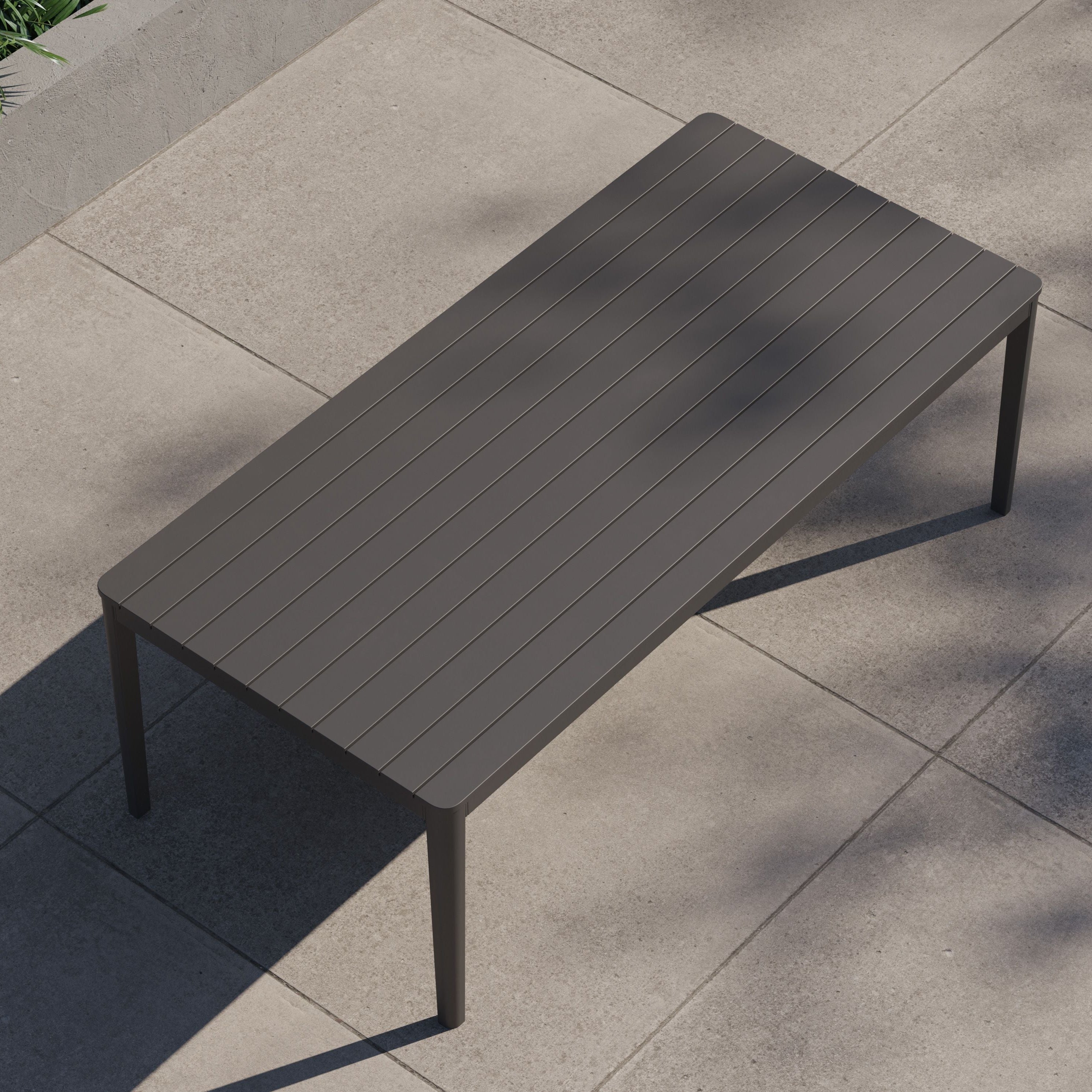 Outdoor Rectangular Aluminum Dining Table