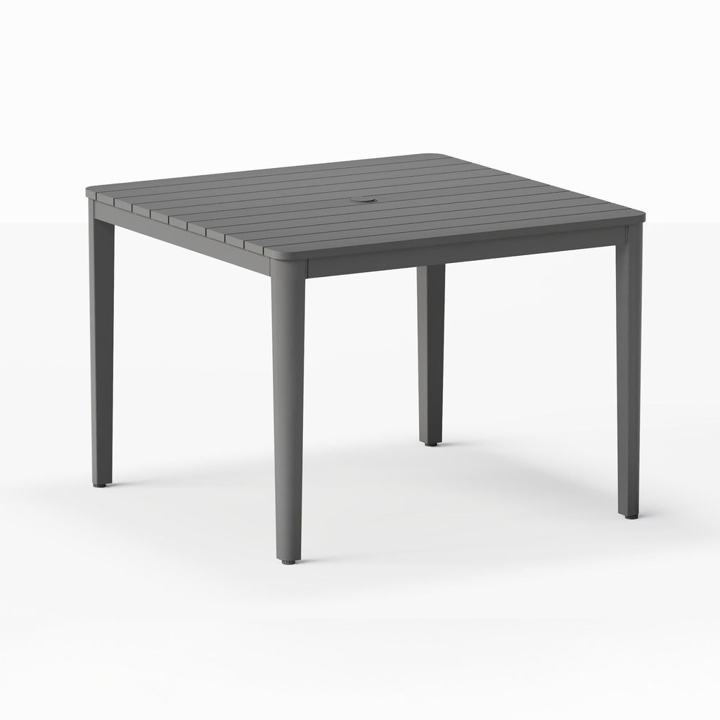 Outdoor Square Dining Table Made of Aluminum