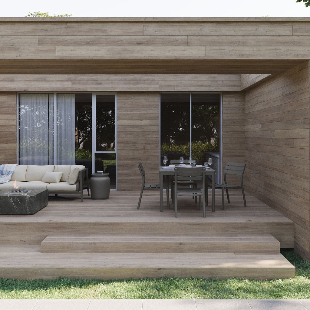 Outdoor Square Dining Table Made of Aluminum