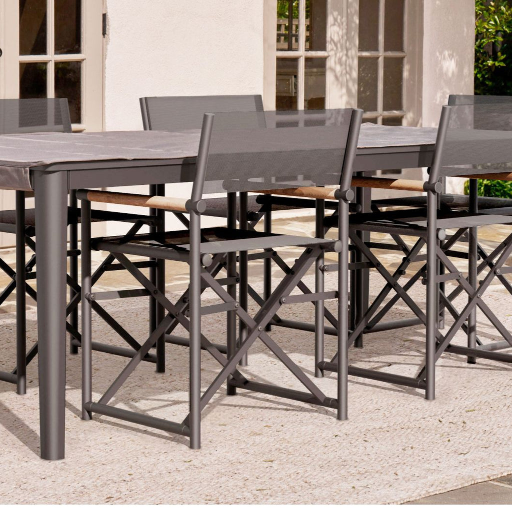 Aluminum Outdoor Rectangular Dining Table Set