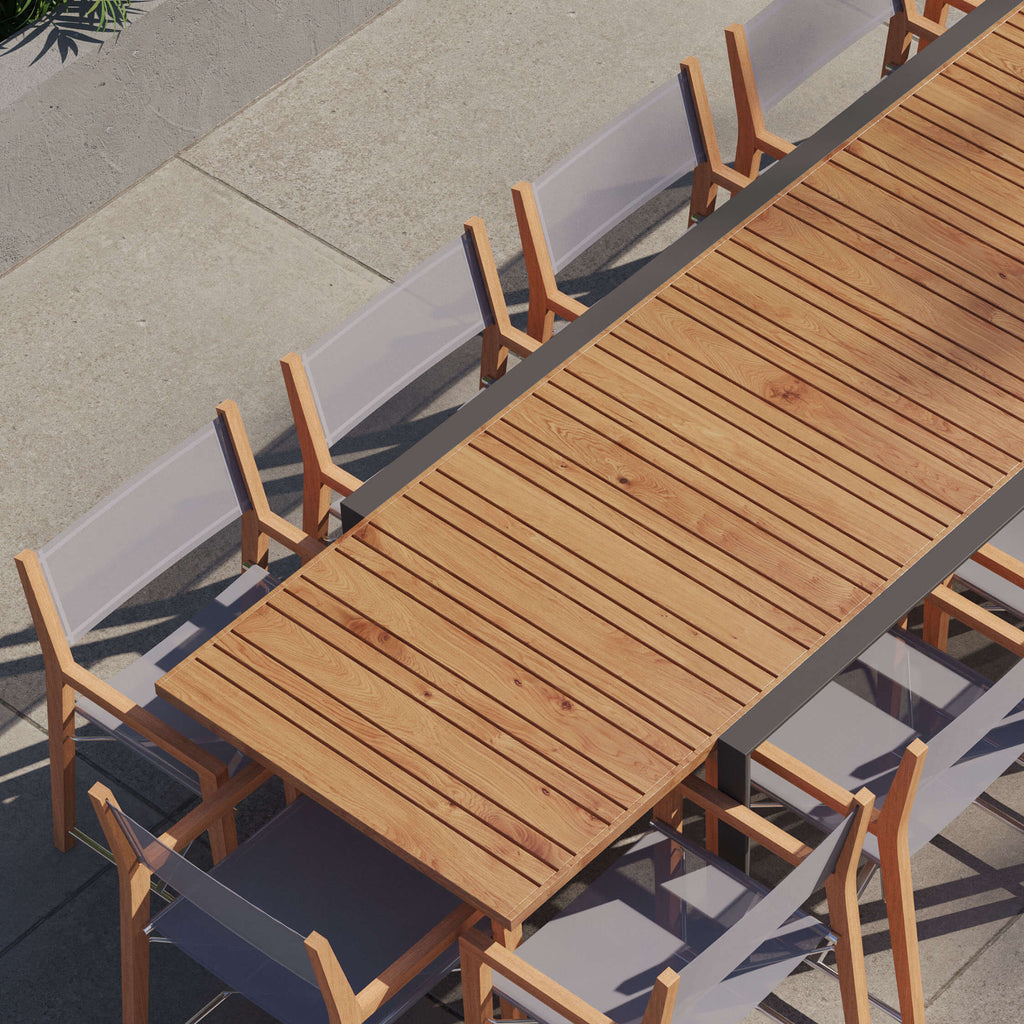 Aluminum Outdoor Extendable Dining Table